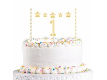 Torto dekoracijų rinkinys "Pirmasis gimtadienis" (19cm)